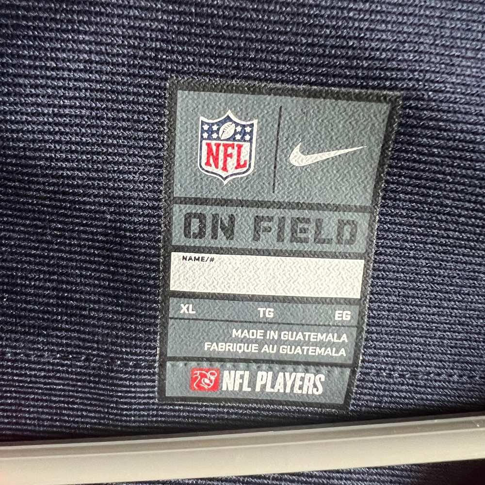 Houston Texans‎ Wilfork #75 Jersey XL Women's Nike NFL On Field Blue Red - Picture 6 of 12